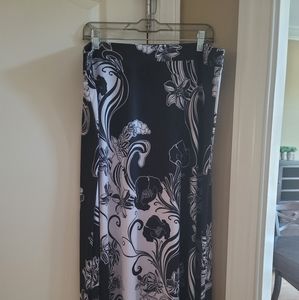 Cato Long Black and White Skirt XL